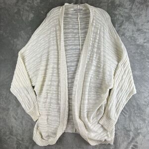 Knox Rose Cardigan Women's XXL‎ Cream Knit Open Front Dolman Sleeve Boho Minimal